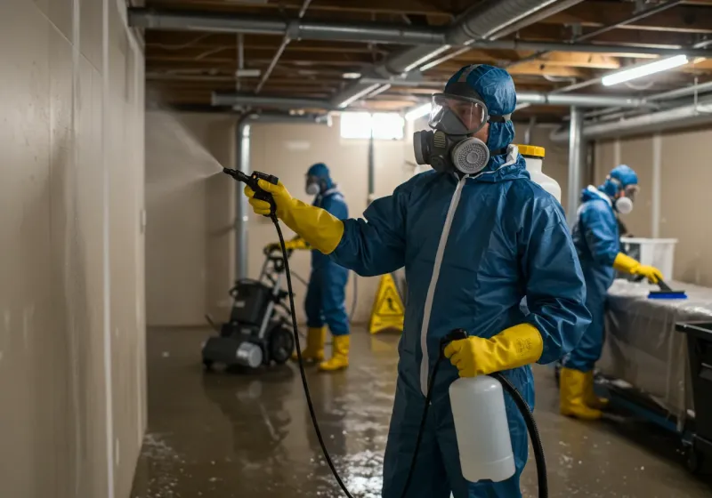 Basement Sanitization and Antimicrobial Treatment process in Sergeant Bluff, IA